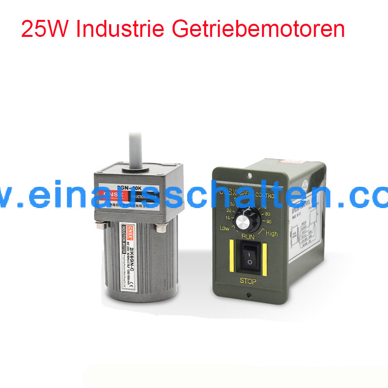 25W geared motors