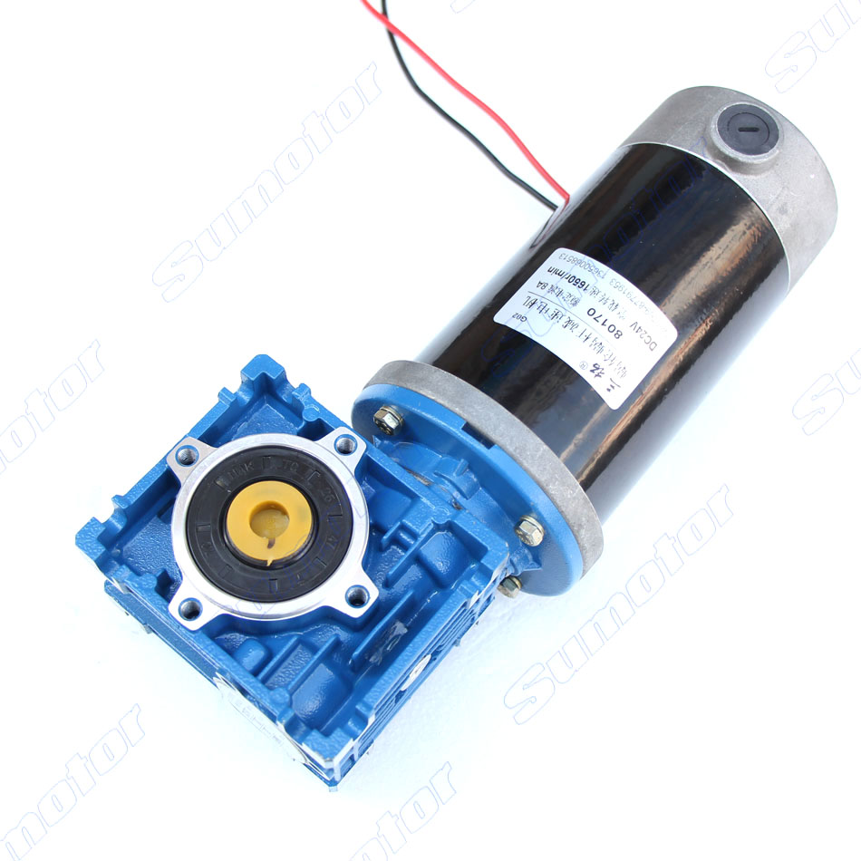 Large DC worm gear motor