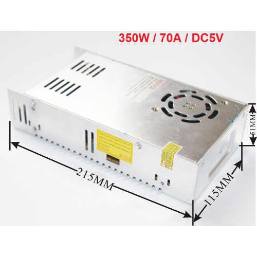 LED-Schaltnetzteil mit Lüfter Netzteil Stromadapter 350W AC110 220V bis 5 V DC 70a für LED-Display und LED-elektronische Tafel