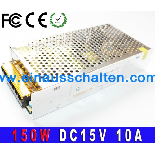 Universal-Schaltnetzteil Stromadapter 15V 10A 150W LED-Treiber-Einheit LED-Trafo 220V Wechselstrom in DC Fonte 15v Für CNC CCTV