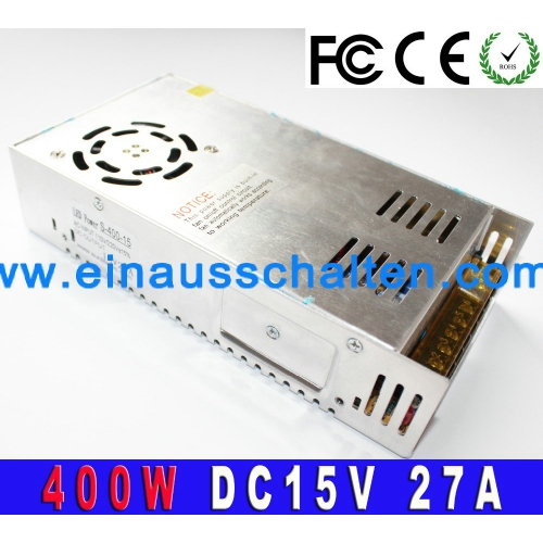 400W 27A 15V DC einzelne Ausgänge W schlagen ing Spg.Versorgungsteiladapter Transformatoren 110V 220VA CTO DC15vs MPs für LED-Streifen-Beleuchtung