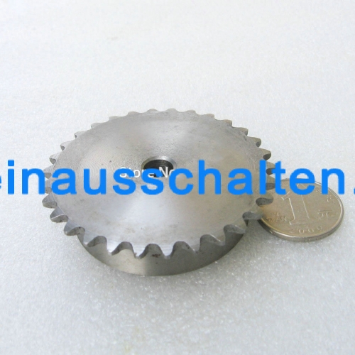 04C 30T 30Teeth Teilung 6.35mm 1/4 "Bohrung 10mm Industrie-Getriebe-Antrieb Einzelnes Kettenrad mechanisches Teil für Motor