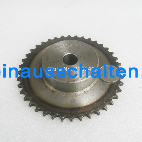 06B 40T 40Teeth Pitch 9.525mm 3/8" Bore 16mm Industry Transmission Drive gear Single Sprockets mechanical parts for roller chain