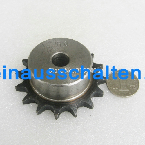 08B 16 Zähne 12.7mm 1/2 "Bohrung 12mm Industrie Getriebe Antriebszahnrad Einzelkettenräder mechanische Teile für Rollenkette Modellbau