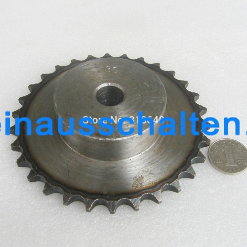 08B 30 Zähne 12.7mm 1/2 "Bohrung 16mm Industrie Getriebe Antriebszahnrad Einzelkettenräder mechanische Teile für Rollenkette Modellbau