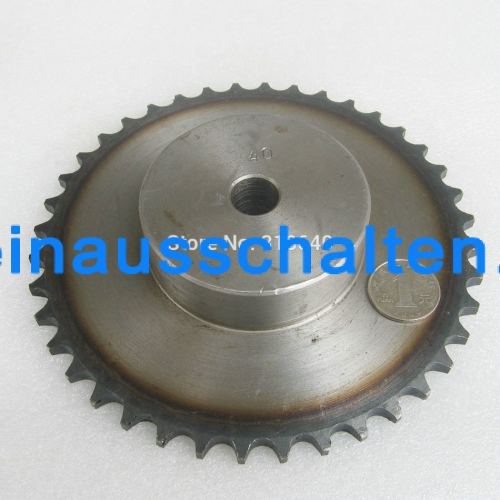 08B 40T 40Teeth Pitch 12.7mm 1/2" Bore 16mm Industry Transmission Driving Single Sprockets mechanical parts DIY engine