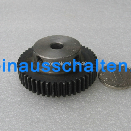 Spur Gear pinion 50Teeth Mod 1 M=1 Width 10mm Bore 8mm Right Teeth 45# steel major gear cnc gear rack transmission RC