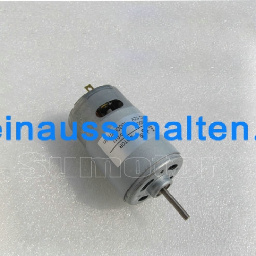 10000rpm DC 12V 15W 2A Bürstenmotoren Elektrischer Spielzeugmotor Lange Ausgangswelle für Schiff RC-Car Robotermodell Modellbau