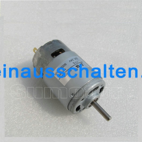 12000rpm DC 12V 80W 9.6A Bürstenmotoren Elektromotor hochdrehend für Schiff Rasenmäher Roboter RC-Car Glasschneider Modellbau