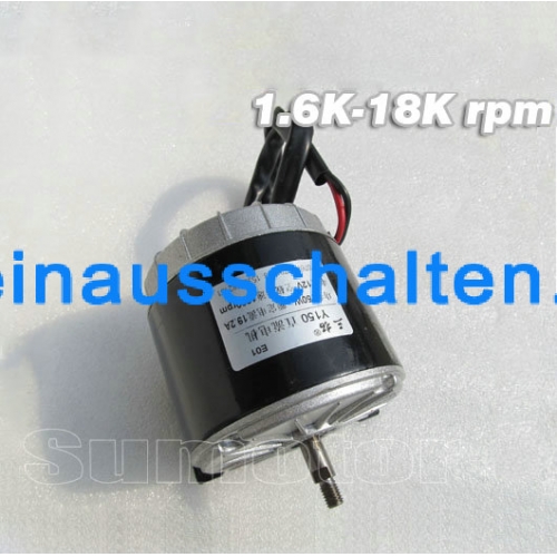 1600rpm DC 12V 150W 70N*cm 19A Bürstenmotor für E-bike Elektrisches Fahrrad Antriebsmotor Elektrisches Fahrrad Umbausatz Modellbau