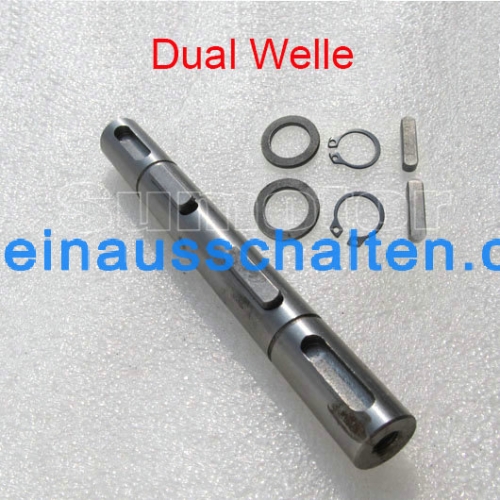 Durchmesser 14/18/25 mm Schneckenturbogetriebe Doppelabtriebswelle für NMRV Aluminium-Legierung Getriebebox Single/Dual Welle