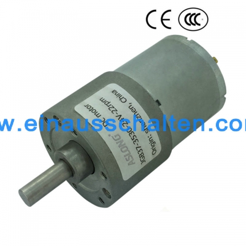 37mm electric Gear Motor Gearbox 7-1600rpm No Load Speed Small Motor Reversed Dc Motor D Shaft For Common Use Reversible