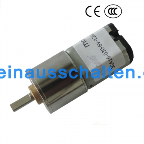 φ16mm Getriebemotor DC6V Reduction Motor 15-600rpm rauscharm Getriebe Roboter Elektromotor mit hohem Drehmoment geringe Geschwindigkeit Motor