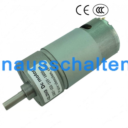 Getriebemotor 12V / 24V Gleichstrommotor niedriger Drehzahl hoher Drehmoment  elektrischer Gleichstrommotor D Welle für allgemeine Verwendung [0056404  (GB37-555)] - €24.50 