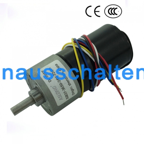 DC24V Getriebemotor bürstenloser Getriebemotordurchmesser 37mm Geschwindigkeit: 8RPM-1040 RPM mit Verlängern Kabel