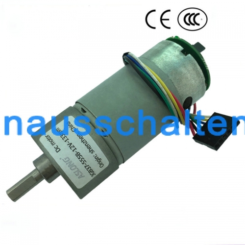 DC24V brushless geared motor diameter 37mm speed: 8RPM-1040 RPM