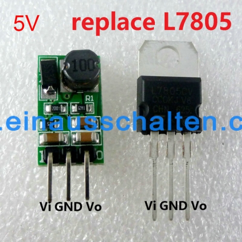 5W 6,5-40V bis 5V DC Abwärtswandler Spannungsregler Step-Down Buck Modul  Spannungsregler Ersetzen TO-220 L7805 LM7805 LDO IC [0057408] - €1.96 