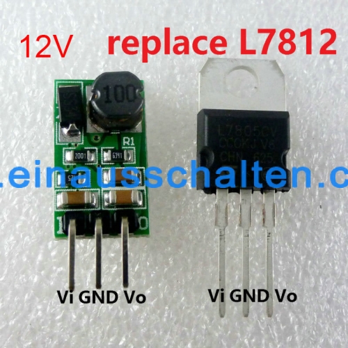 5W 14-40V 24V to 12V Voltage Regulator DC-DC Converter Step-Down Buck Module replace LM7812 L7812 RS485 Relay Wireless Control