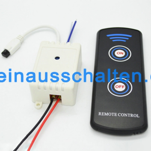 1 kanal 12V DC IR-Fernbedienung mini Empfänger mit Kabel + Remote Controller für Licht und Garage Door für Modellbau Lampe