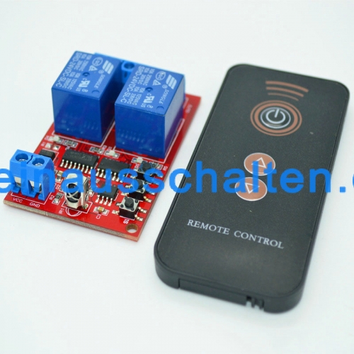 24V 2 channel learning infrared module / 3 button infrared remote control +2 way remote control switch / remote control switch equipment