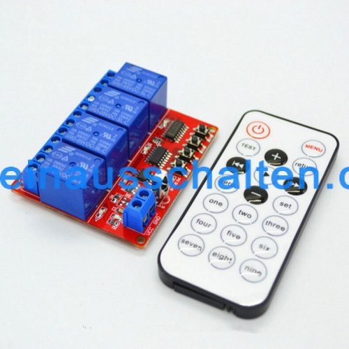 5V four infrared learning module + high-power remote control / 4-way infrared remote control switch / remote control module