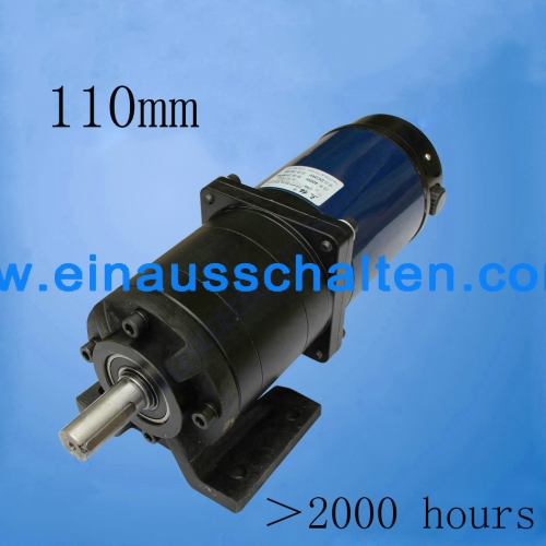 125rpm 2300N.cm Φ110 24V DC planetary gearmotor low speed large torque planetary gear truck tarpauline stairway motor