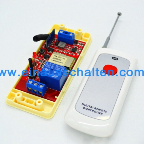 DC7-24V WLAN schalter licht Steuerung mit sender iphone / Android Smartphone Handy WLAN Schalter Fernsteuerung Universal WIFI Controller mit lernfähig Funktion