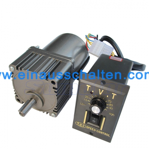 25W AC 220-240V 50 / 60HZ low rpm adjustable geared motor with speed controller CW CCW forward reverse motor Optional speed