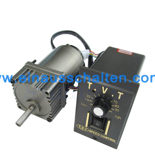6W AC 220-240V 50 / 60HZ low rpm adjustable geared motor with speed controller CW CCW forward reverse motor Optional speed