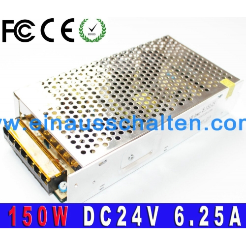 150W 6.25A Schaltnetzteil DC24V Stromadapter Led Treiber Transformator AC110V / 220V für Led Streifen Licht CNC CCTV Lichtquelle Digitalrohr Stromversorgung power supply