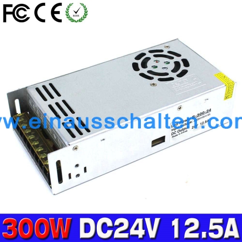 300W 24V 12.5A Single Output Switching power supply LED Driver Transformers AC to DC smps For CNC Machine DIY LED CCTV