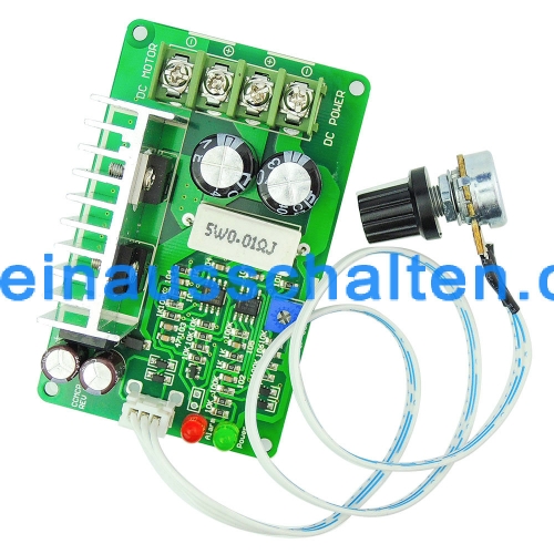 PWM control DC Motor speed controller 12V24V36V15A Overload protection geared motor Speed controller Electric motor