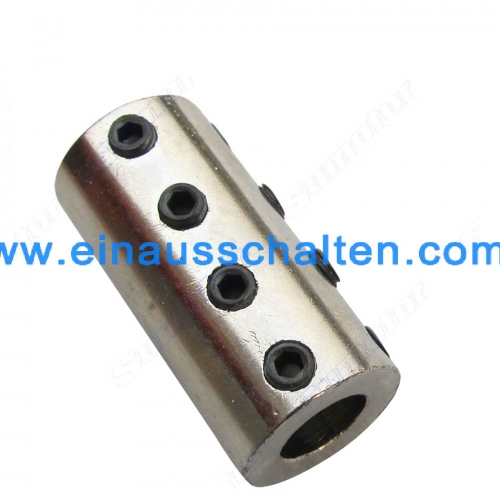 12mm Long Rigid steel coupling Inner bore diameter OD 22mm L 46mm motor shaft connecting connection coupler