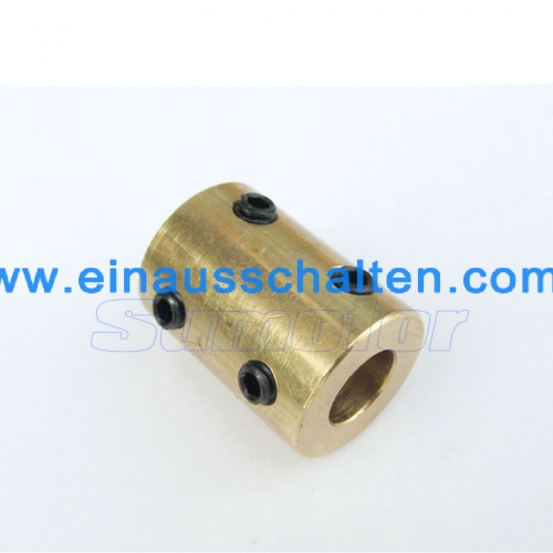 Brass Rigid coupling for Motor shaft OD14mm 16mm L22mm with Tighten screws Inner bore diameter 4mm 6mm 7mm 8mm 6*8mm 7x8mm