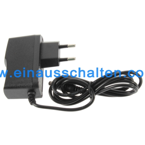 Universal Europa Stecker Wand Adapter 12V 2A Power Charger für Gleichstrommotor CCTV Überwachungskamera und LED Licht Strip AC100-240V (Schwarz)