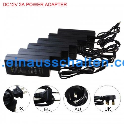 DC12V 3A Power Adapter