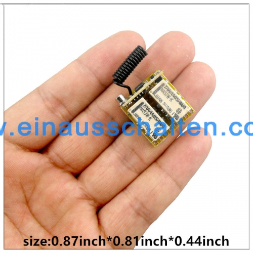 16 pcs Mini RF 2 Channels Relay 433 Receiver Learning DC 3.7V to 24V Micro Switch NO COM NC