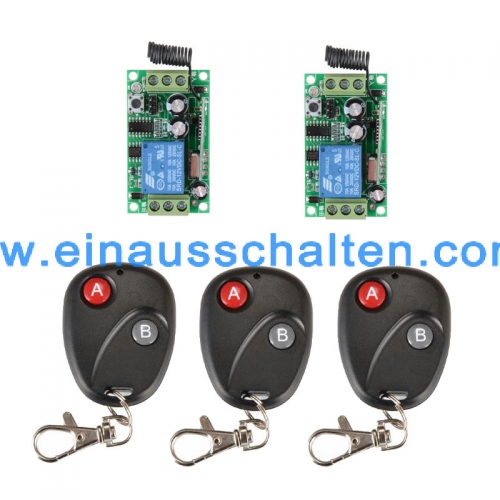 DC12V 1CH RF 315MHZ / 433MHZ Empfänger rf drahtloses Fernsteuerungsschaltersystem Relaisschalter Lichtschalter Modellbau Nachrüsten mini montag gleichstrom