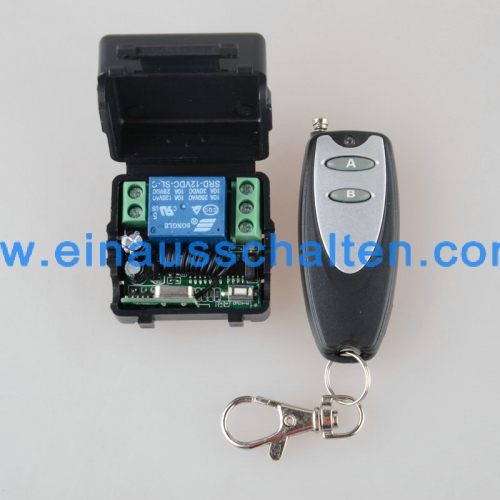 DC 12V 10A 1CH RF Remote Control Wireless Switch Transmitter Receiver For Access/door Control System