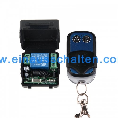 Access Door Control System 12V 1CH Wireless Remote Control Switch System Transmitter Receiver Mini size 315/433MHZ