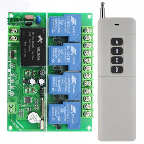 Large voltage 220-380V + 4 channels remote control remote control remote control pump motor