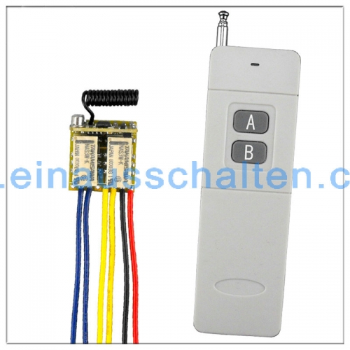 Hochleistungs-Fernbedienungsschalter Zweikanaliges RF Micro Lange Reichweite Mini Double Relais elektro funkschalter 12vdc