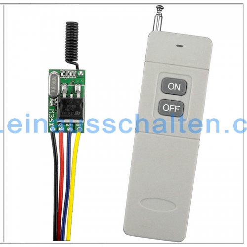 Ein Kanal Funk Fernschalter 12v micro drahtloser Fern Ausschalt-Schaltmodul silent Für Led Home Office Lerncode Controller Motor