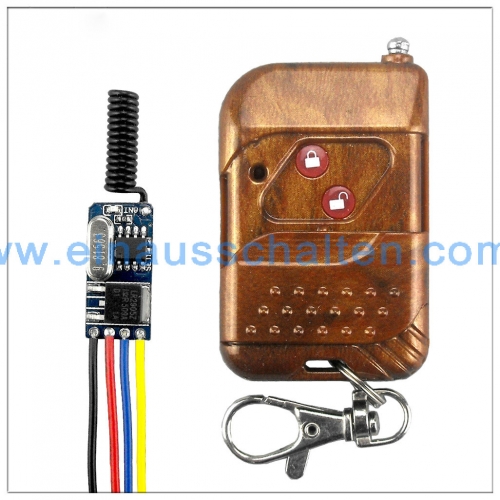 Fernvermittlungsmodul Leistungslampe 3.7v5v6v8v9v12v drahtlosen Fernschalter funk kontaktschalter led anschluss
