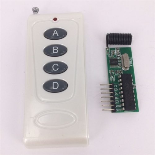 4 channels wireless transmitter and receiver module superheterodyne decoding remote welding remote control security accessories