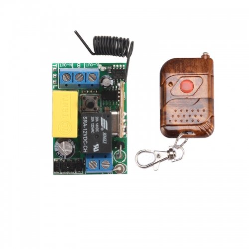 AC 220V Funkfernsteuerung 1Kanal Lampen-Licht-LED Birnen Fernbedienung ON OFF ASK Appliances Fernbedienung Lernen Funkempfänger Handsender