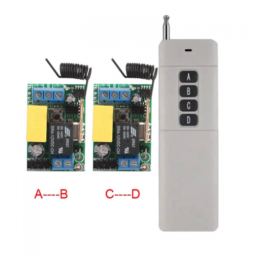 Long Distance AC220V Remote Control Switch 10A Relay SAFETY CAPACITOR Light Lamp LED Power Supply Remote Switch Latched Model 500M Range