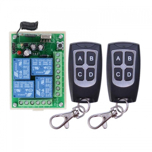 High Sensitivity For DC 12V 4CH Small Channel Wireless Remote Control Controller Radio Switch 315mhz 200m Transmitter Receiver