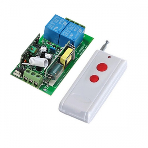 220V 2CH remote control switch wide voltage cable remote control switch with 1000 meters high power remote control