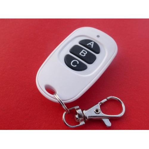 White Waterproof Hand Transmitter 315M 3 Button Remote Wireless Key Code Shooter Welding Solder Type 433M